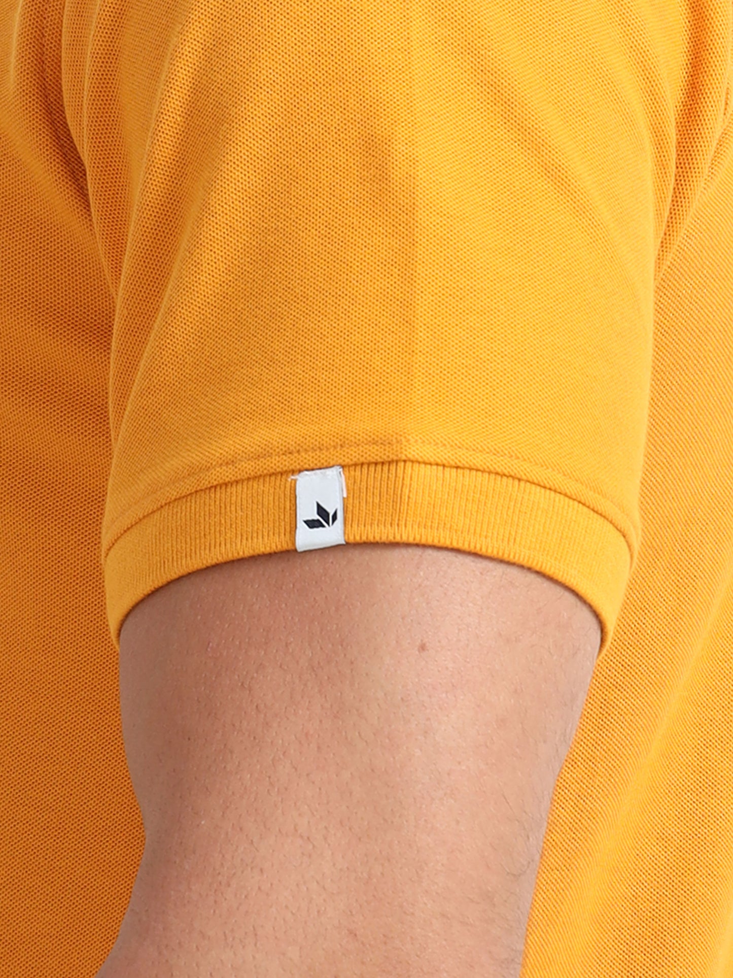 Men's Cotton Mustard Polo T-shirt