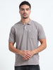 Men's Cotton Grey Polo T-shirt