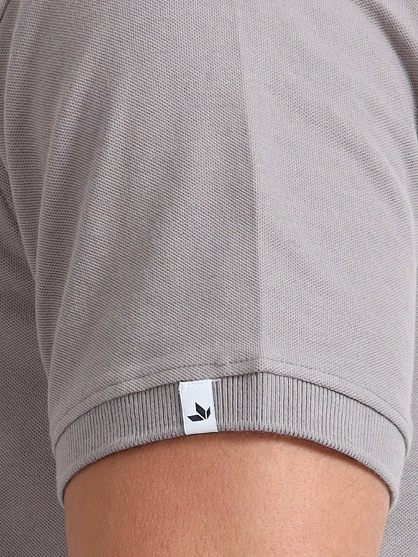 Men's Cotton Grey Polo T-shirt