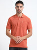 Men's Cotton Coral Polo T-shirt