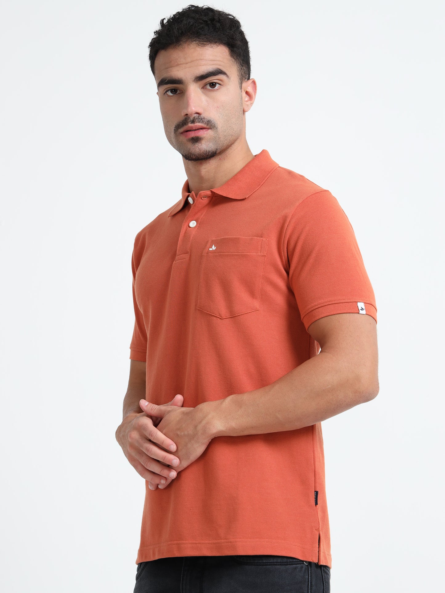 Men's Cotton Coral Polo T-shirt
