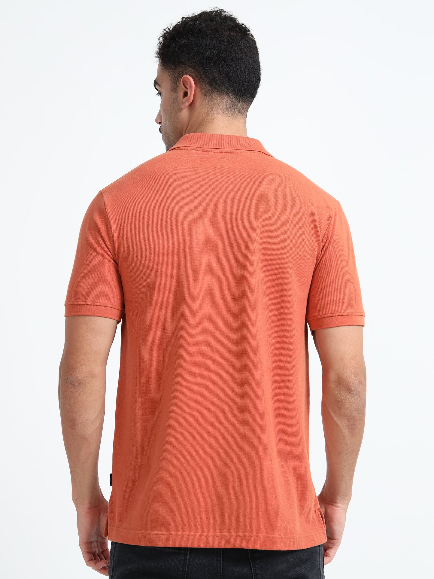 Men's Cotton Coral Polo T-shirt