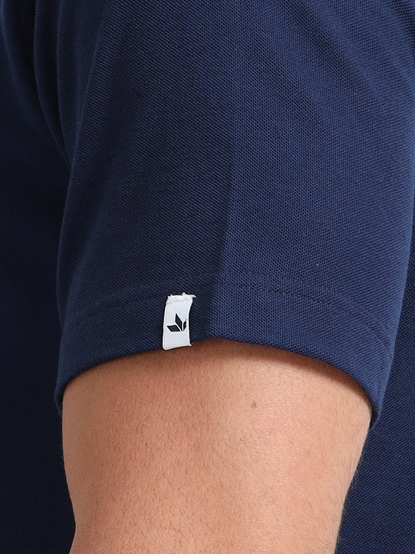 Men's Cotton Navy Polo T-shirt