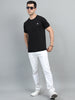 Men's Black Round Neck T-Shirt