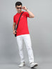 Men's Bright Red Round Neck T-Shirt