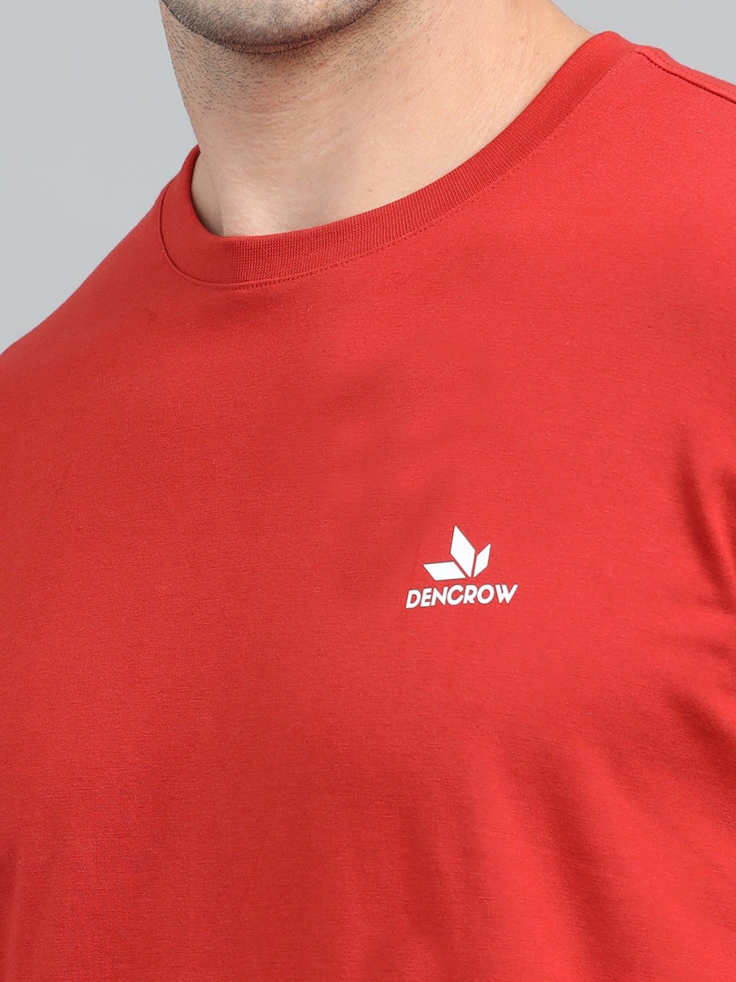 Men's Red Round Neck T-Shirt