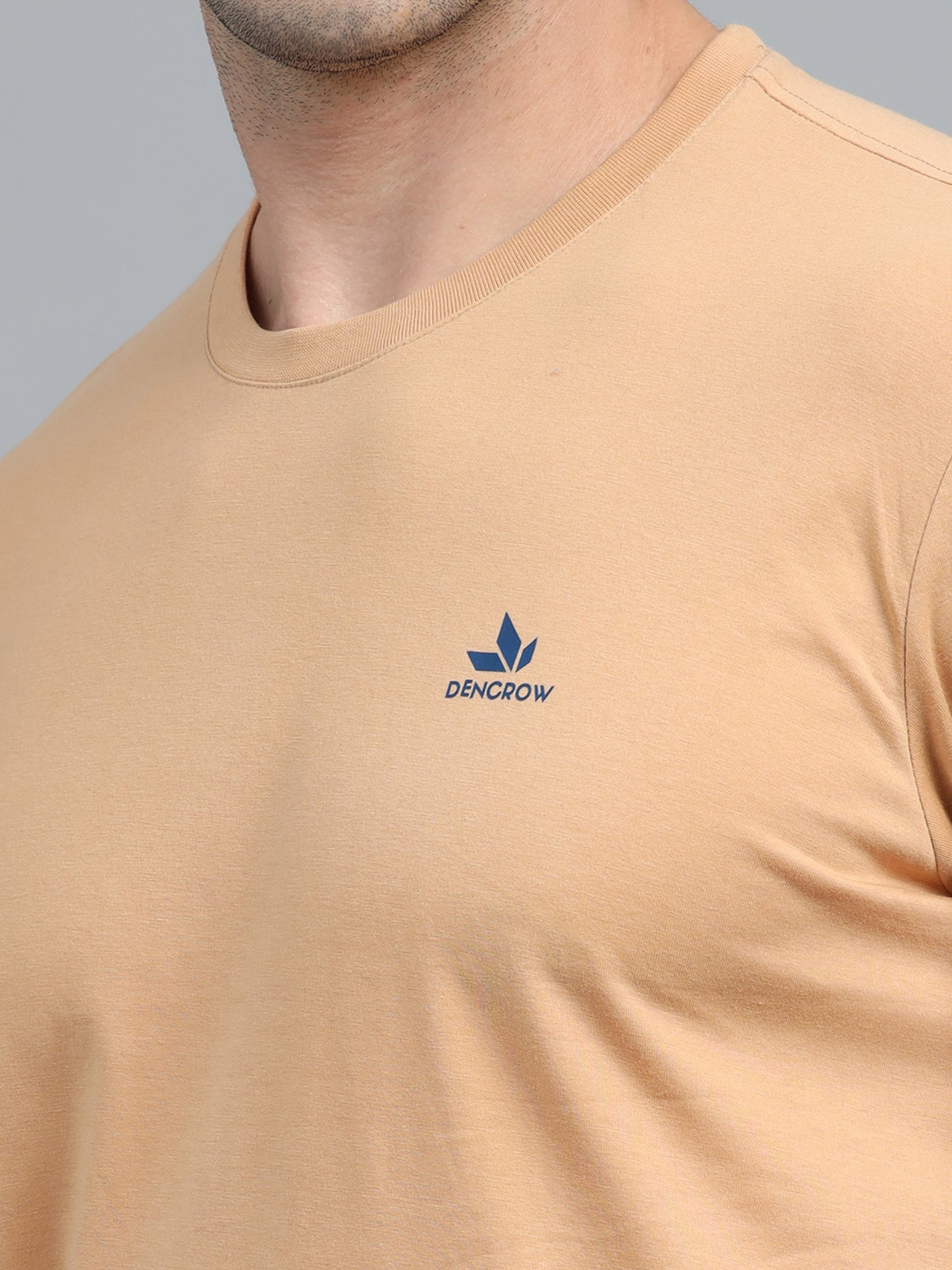 Men's Sand Round Neck T-Shirt