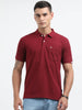 Men's Cotton Crimson Polo T-shirt