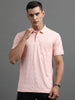 Men's Smart Fit Peach Polo T-shirt