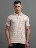 Men's Smart Fit Latte Polo T-shirt