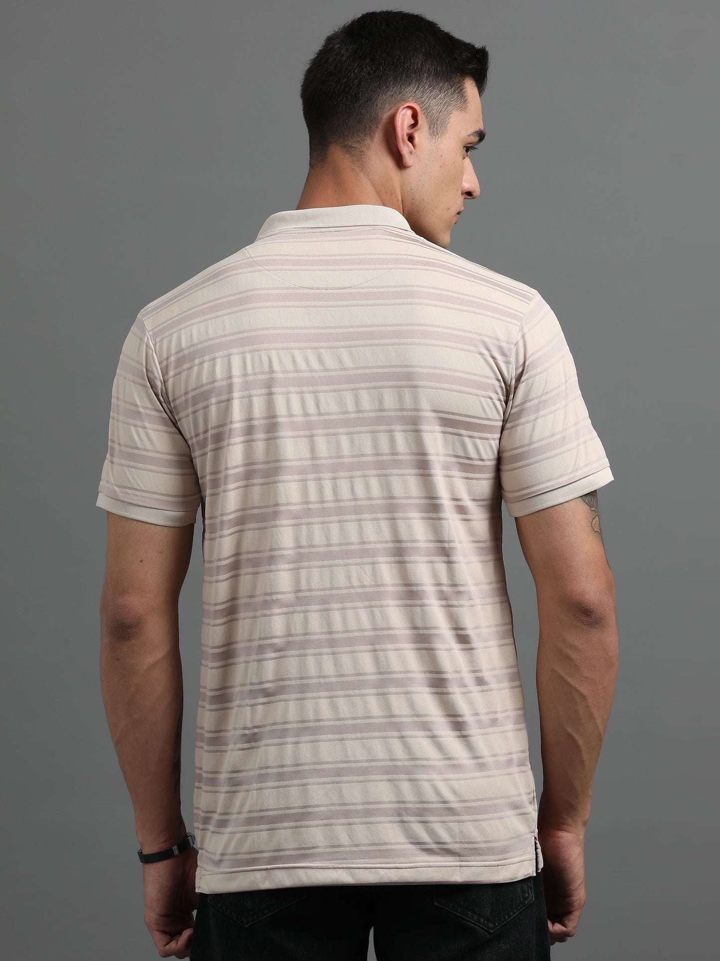 Men's Smart Fit Latte Polo T-shirt