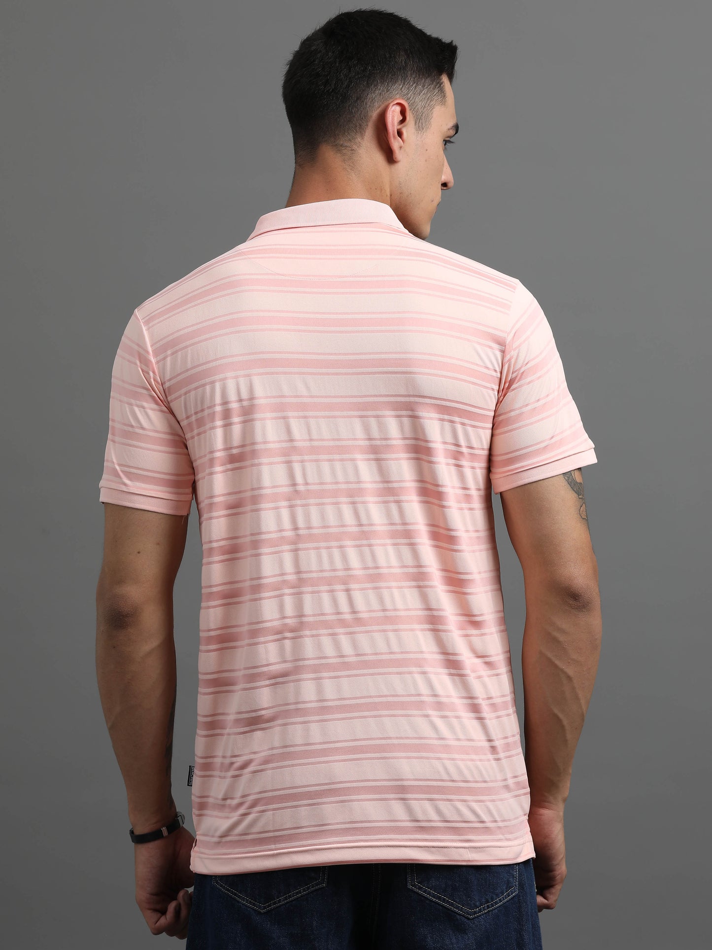 Men's Smart Fit Salmon Polo T-shirt