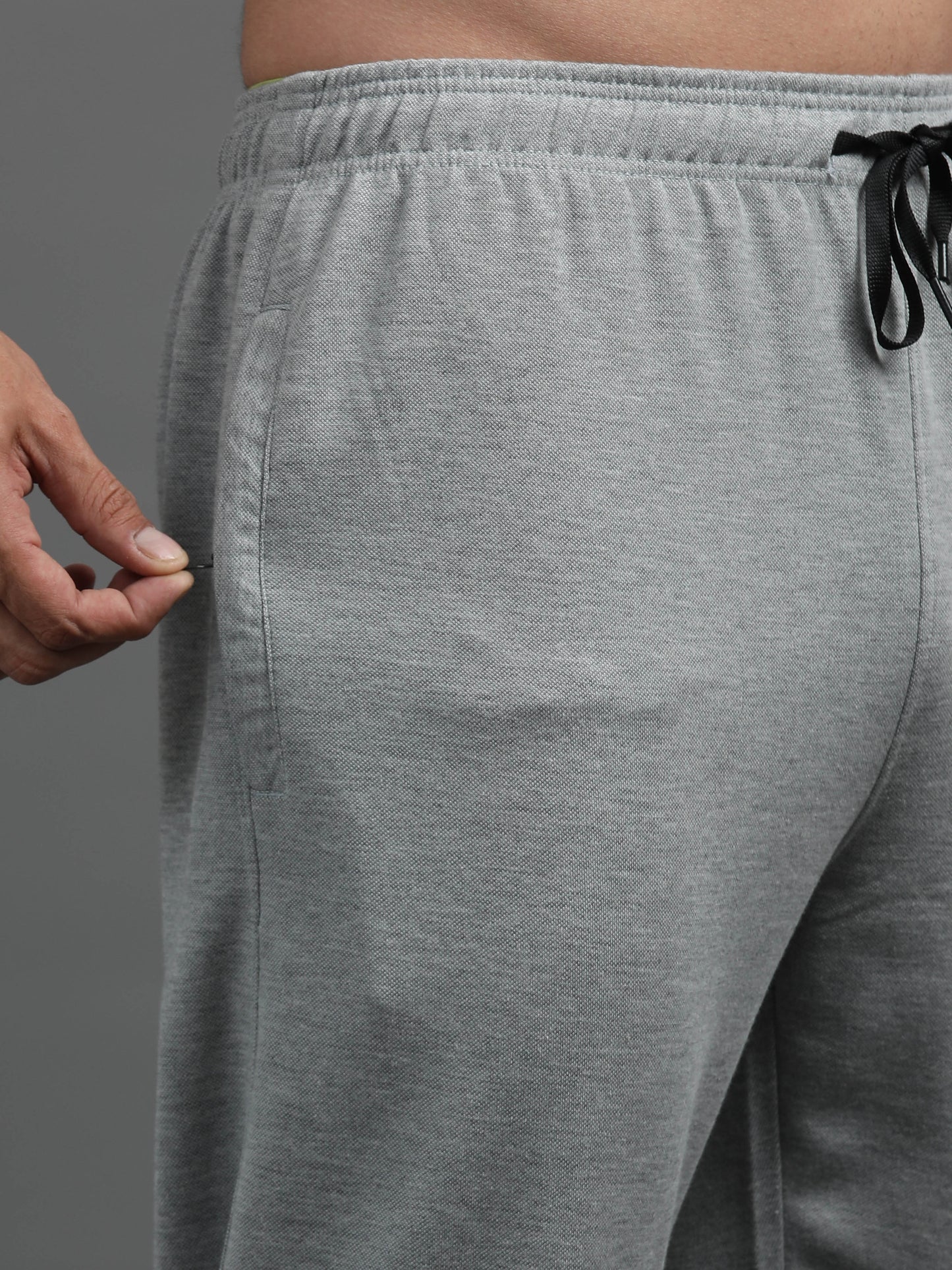 Men's Cotton Rich Cement Grey Track Pants
