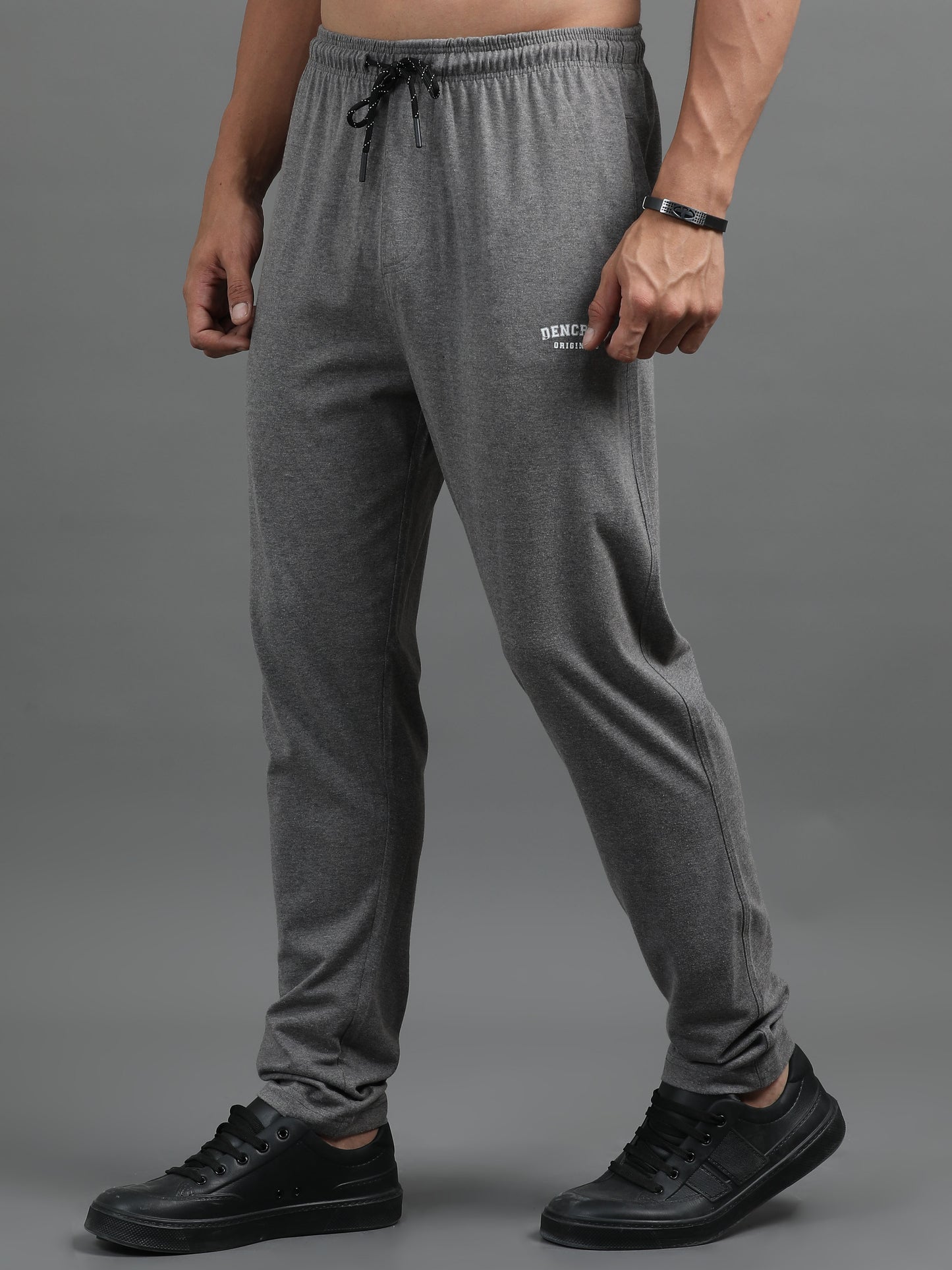 Men's Cotton Rich Stone Grey Track Pants