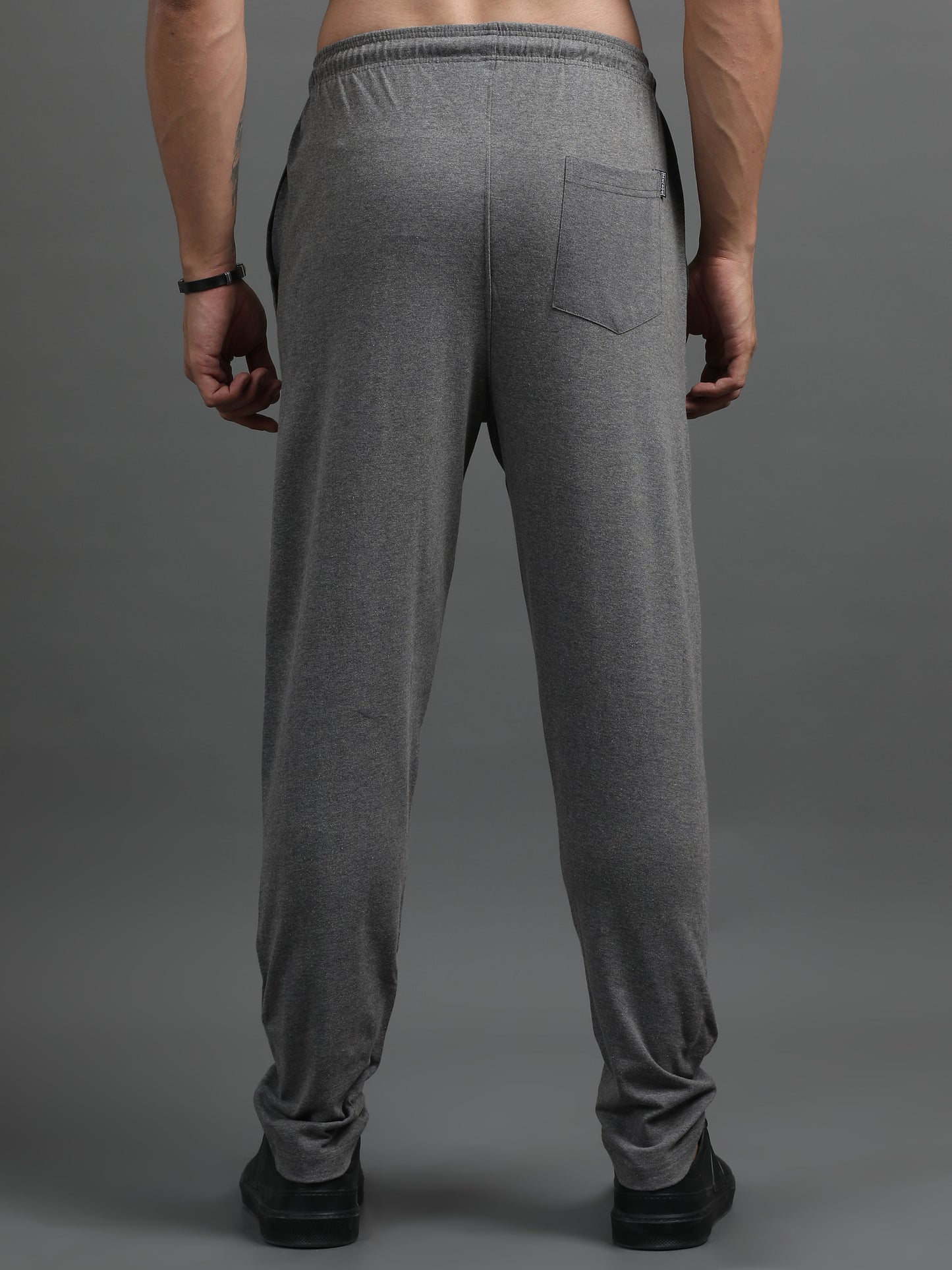 Men's Cotton Rich Stone Grey Track Pants