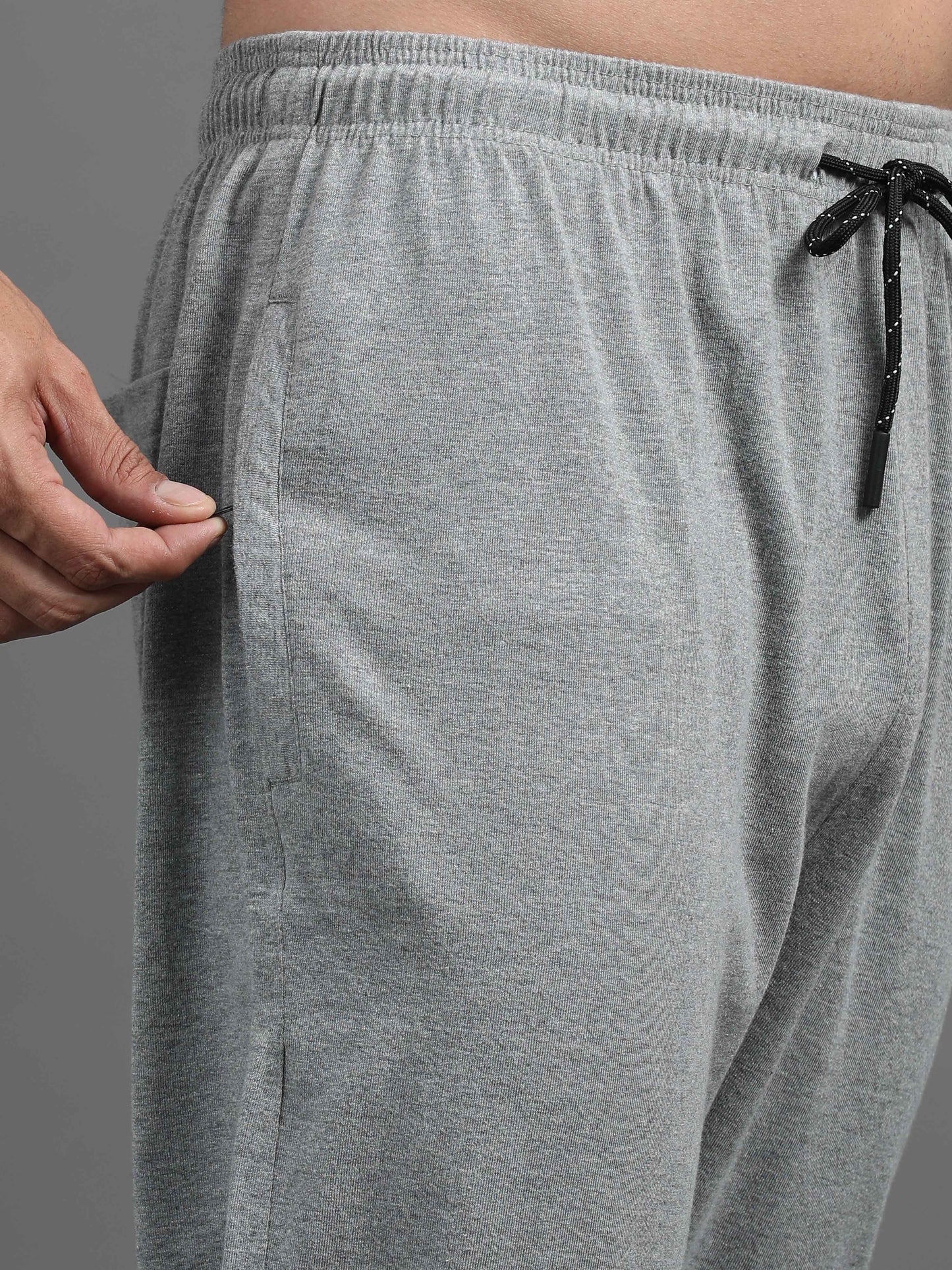 Men's Cotton Rich Light Grey Track Pants