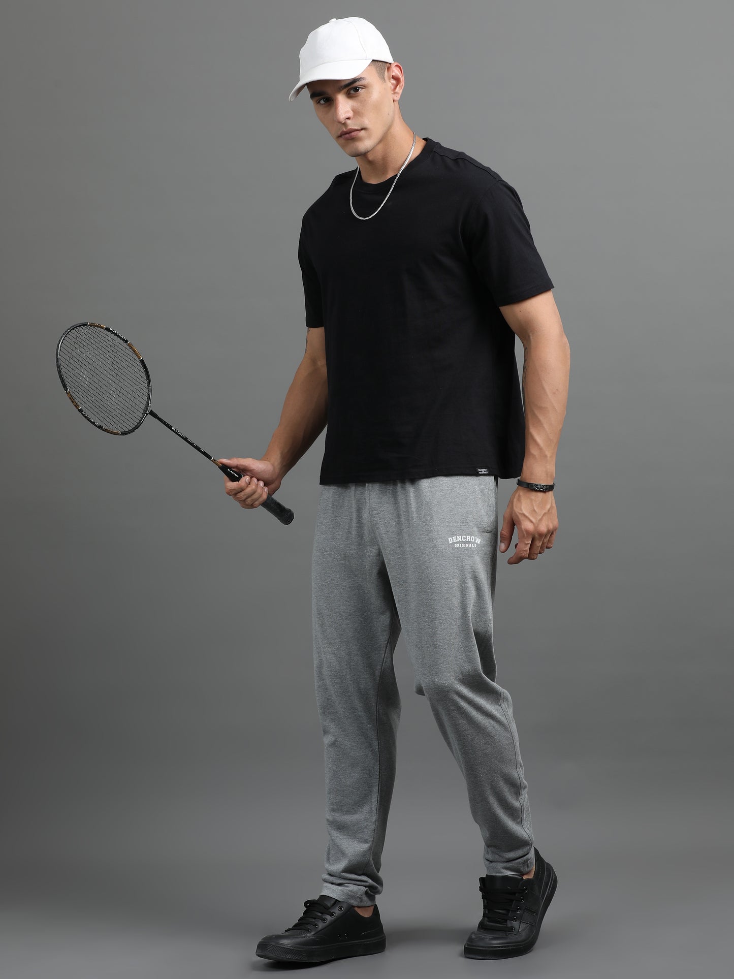 Men's Cotton Rich Light Grey Track Pants