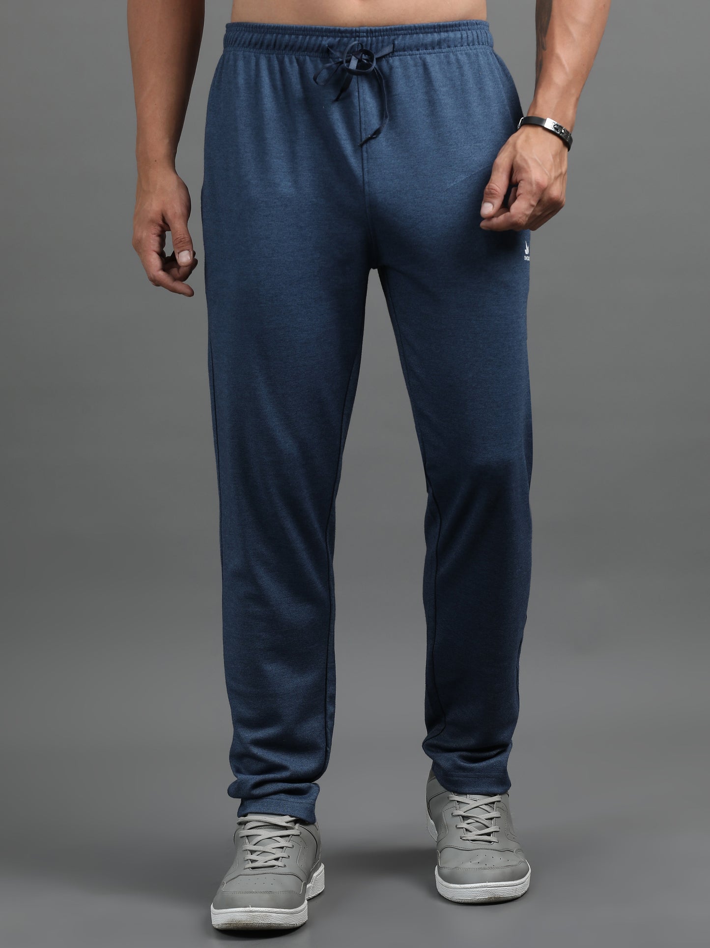 Men's Cotton Rich Navy Track Pants