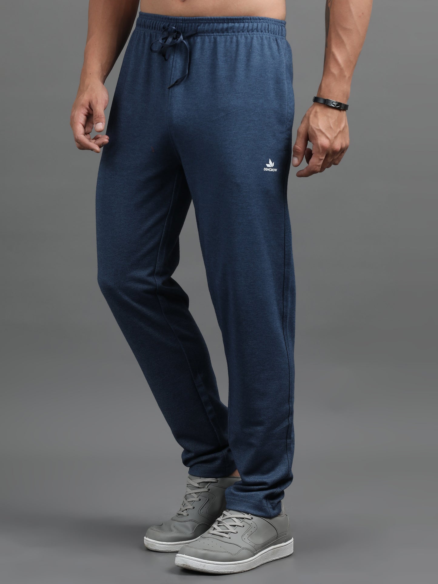 Men's Cotton Rich Navy Track Pants