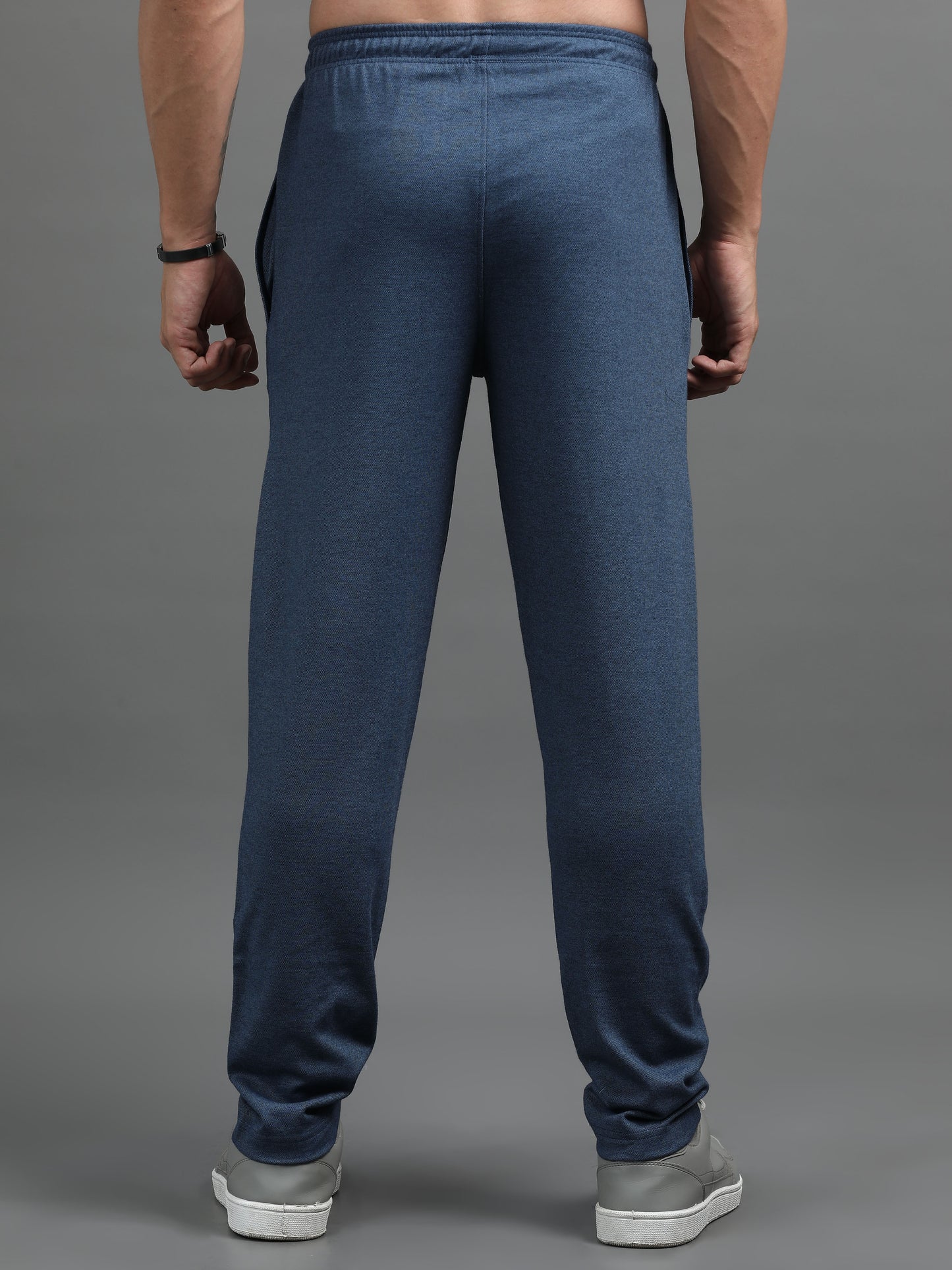 Men's Cotton Rich Navy Track Pants