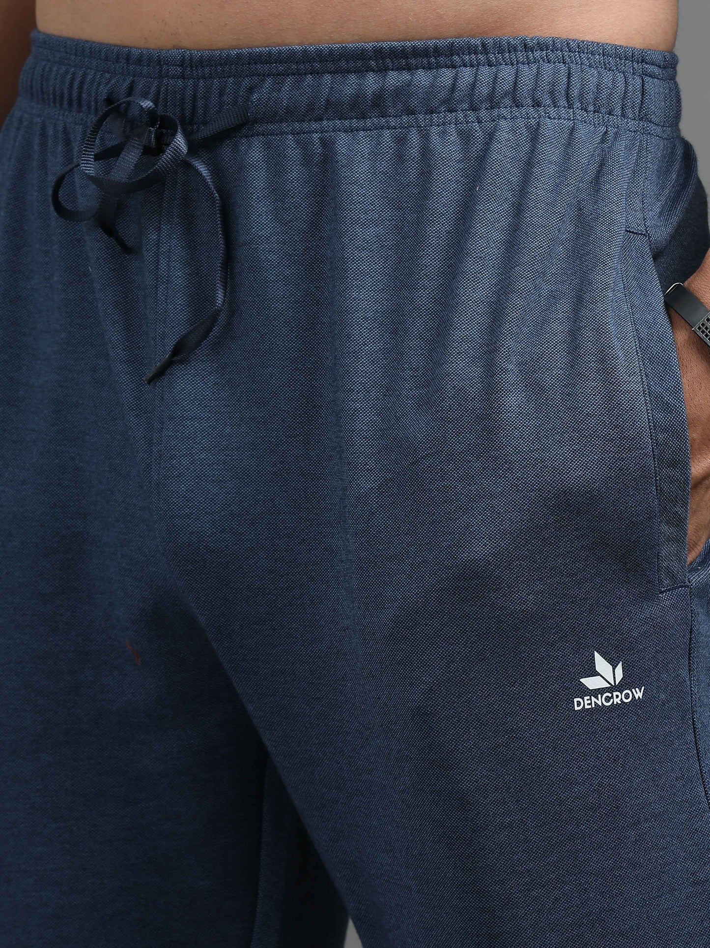 Men's Cotton Rich Navy Track Pants