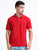 Men's Cotton BRICK RED Polo T-shirt