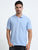Men's Cotton Bright Blue Polo T-shirt