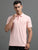 Men's Smart Fit Peach Polo T-shirt