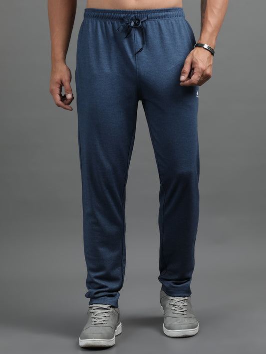 Men's Cotton Rich Navy Track Pants